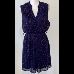 NAVY🌹BLUE DRESS🌹WITH HEART❤️PATTERN